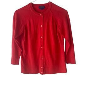 Pendleton Size Small Pink Button Up Cardigan Sweater